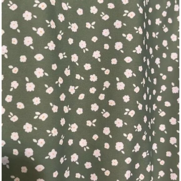 Honey Mark Kids Romper, Green Floral 2T/3T 3T/4T. 4T/5T - Picture 3 of 4